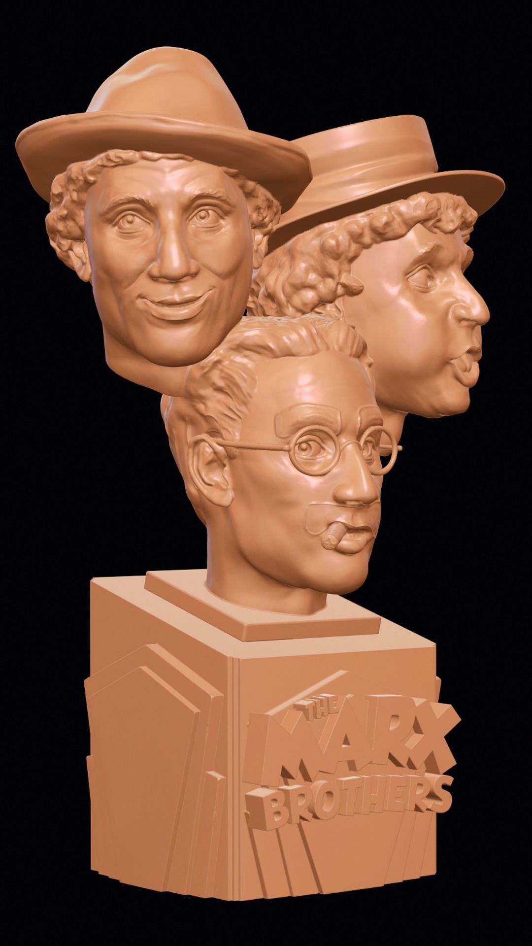 Marx Brothers - 3D sculpture 3D print model_2