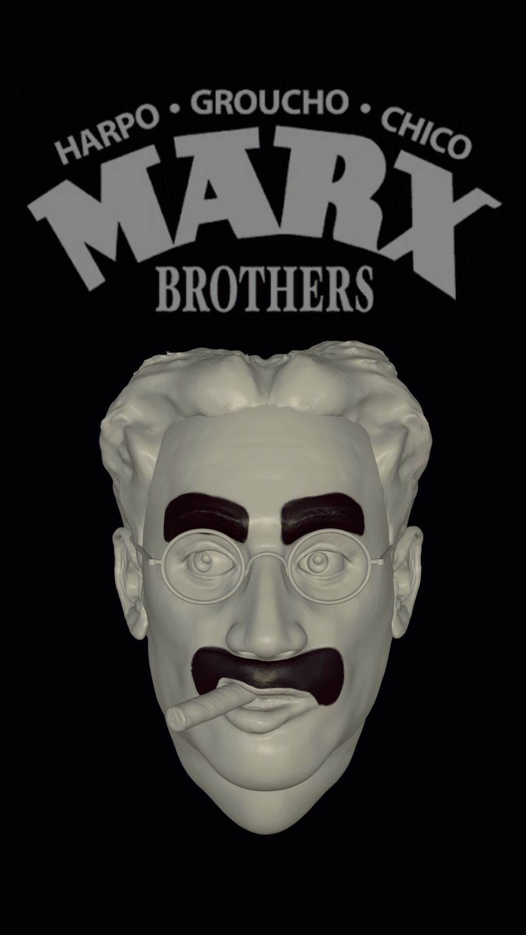 Marx Brothers - 3D sculpture 3D print model_6