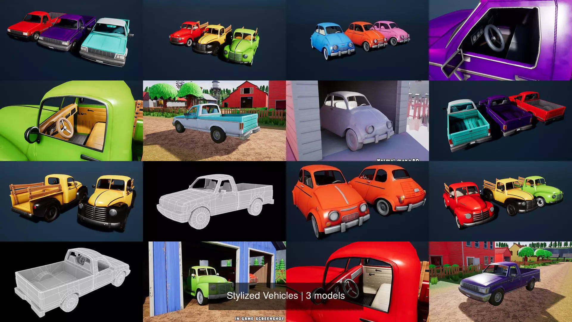 Stylized Vehicles 3D Model Collection_1