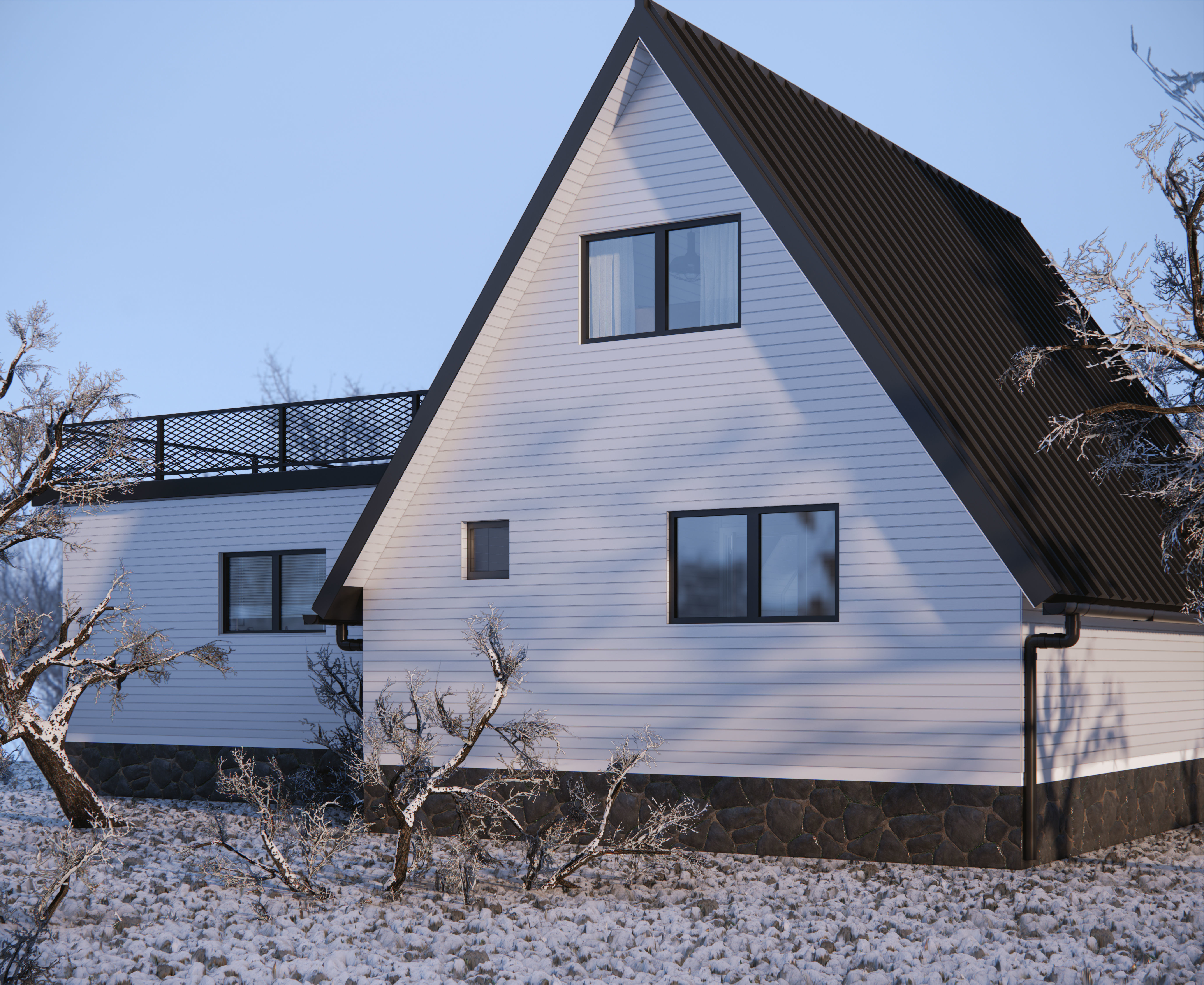 sketchup  enscape Low-poly 3D model_5