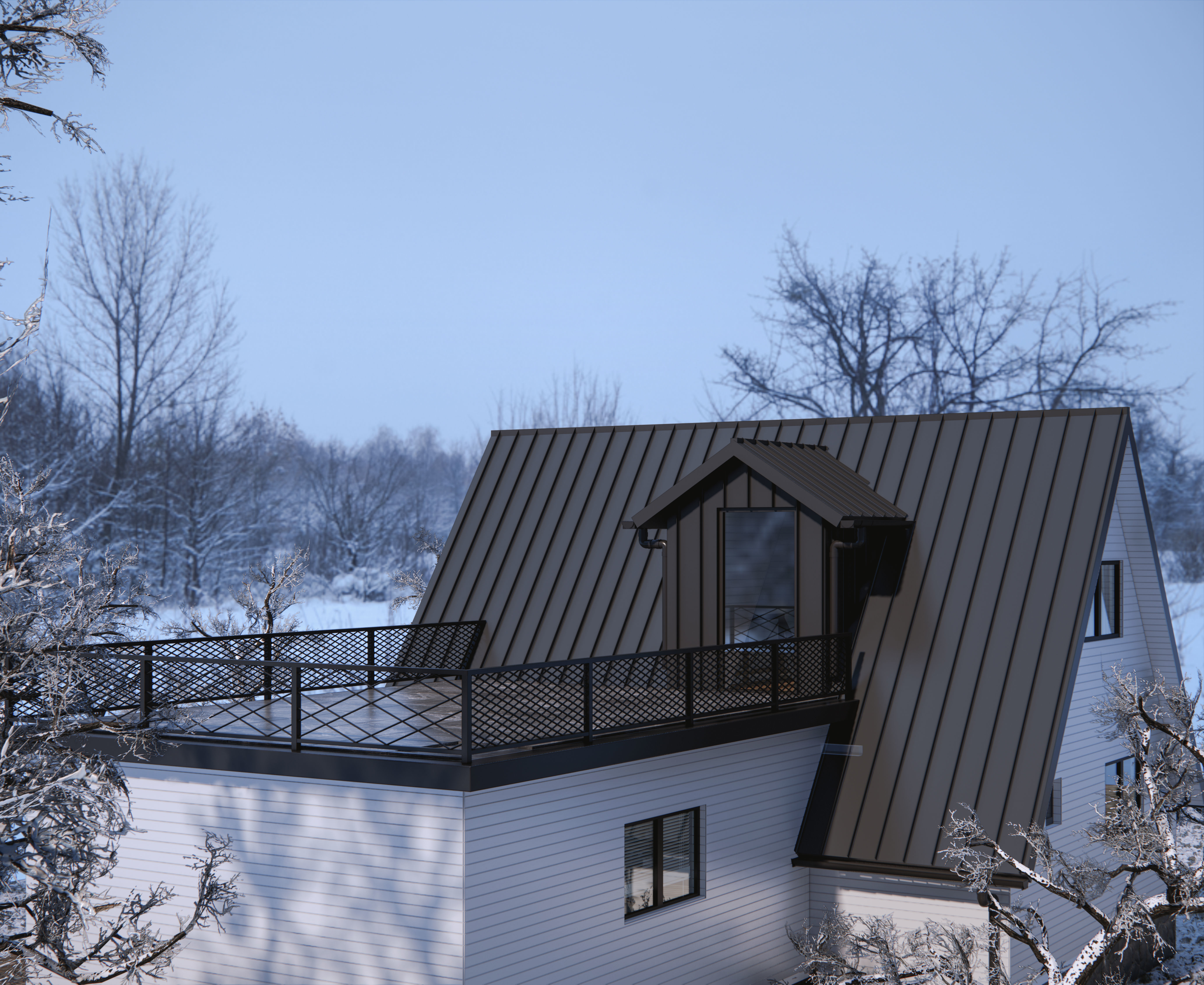 sketchup  enscape Low-poly 3D model_6