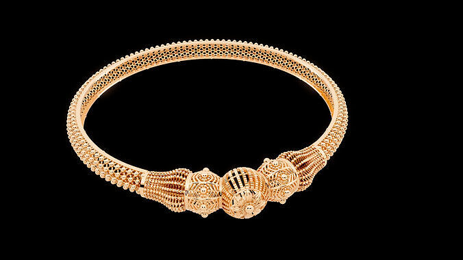 Gold bangles jewlery for woman 3D print model