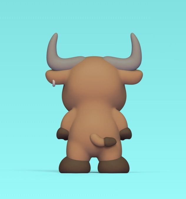 Bull Toy 3D print model_3