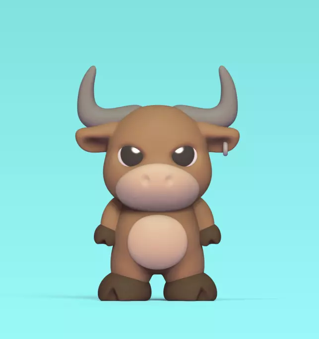 Bull Toy 3D print model_0