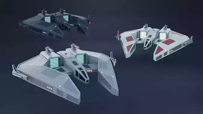 Star Fighter Spaceship 3D model Star Fighter Spaceship 3D model