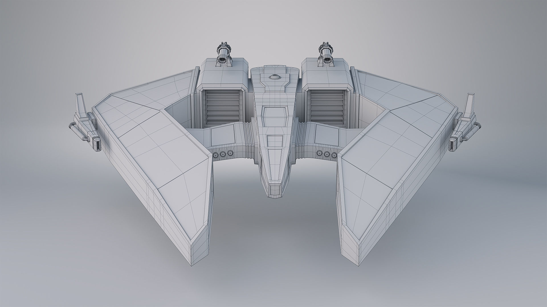 Star Fighter Spaceship 3D model_13