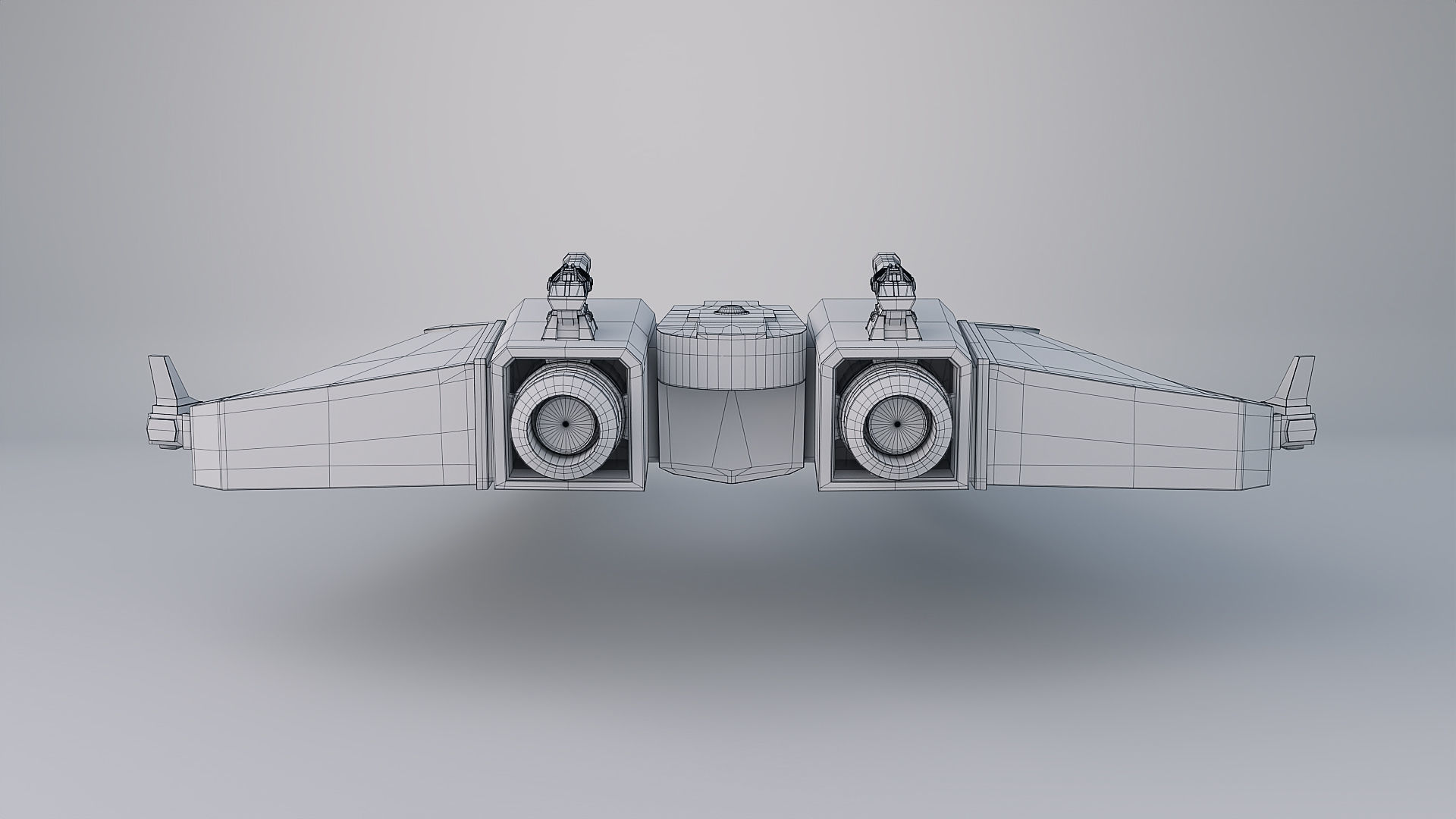 Star Fighter Spaceship 3D model_14