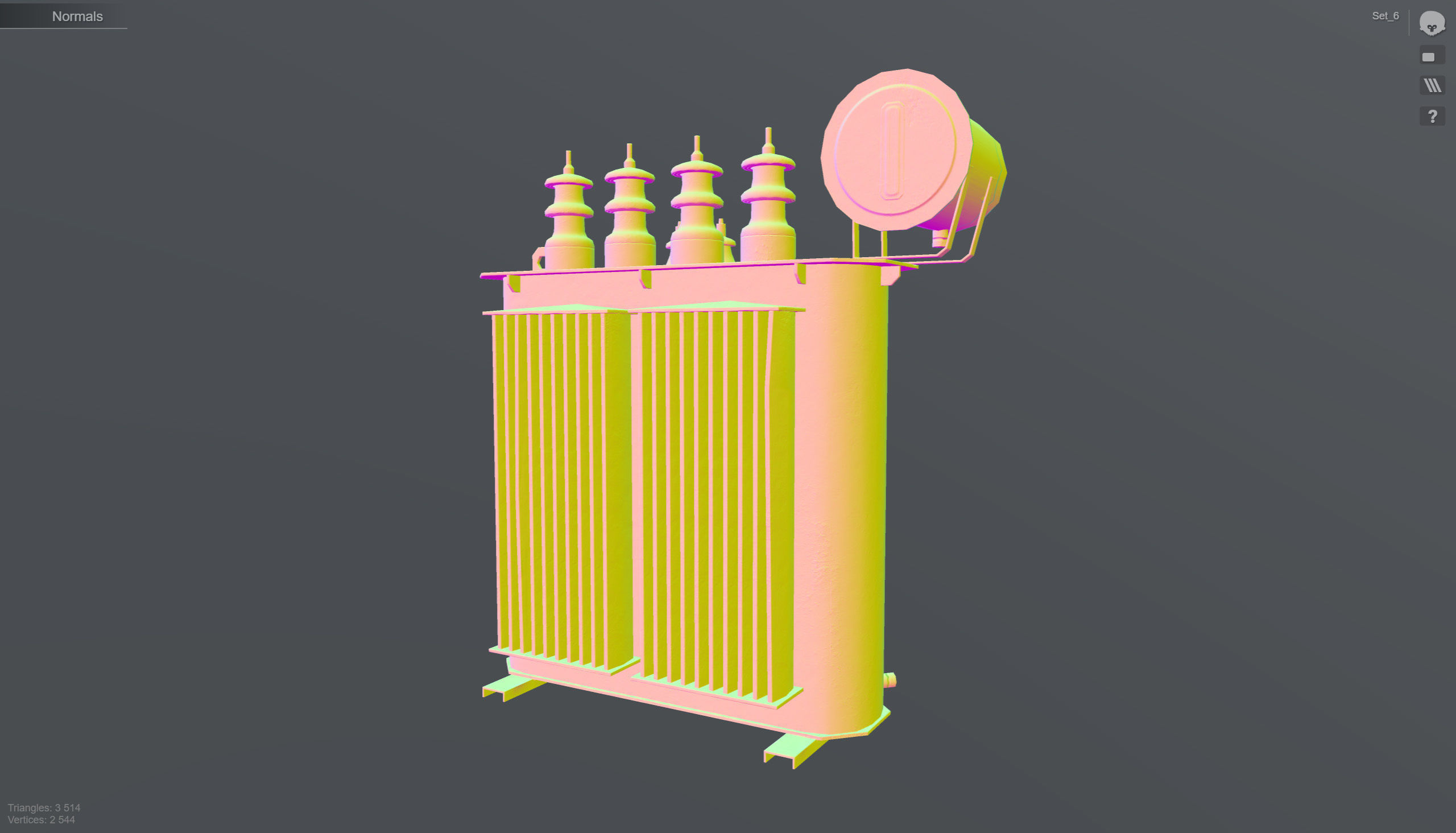 Set of low poly props Low-poly 3D model_27