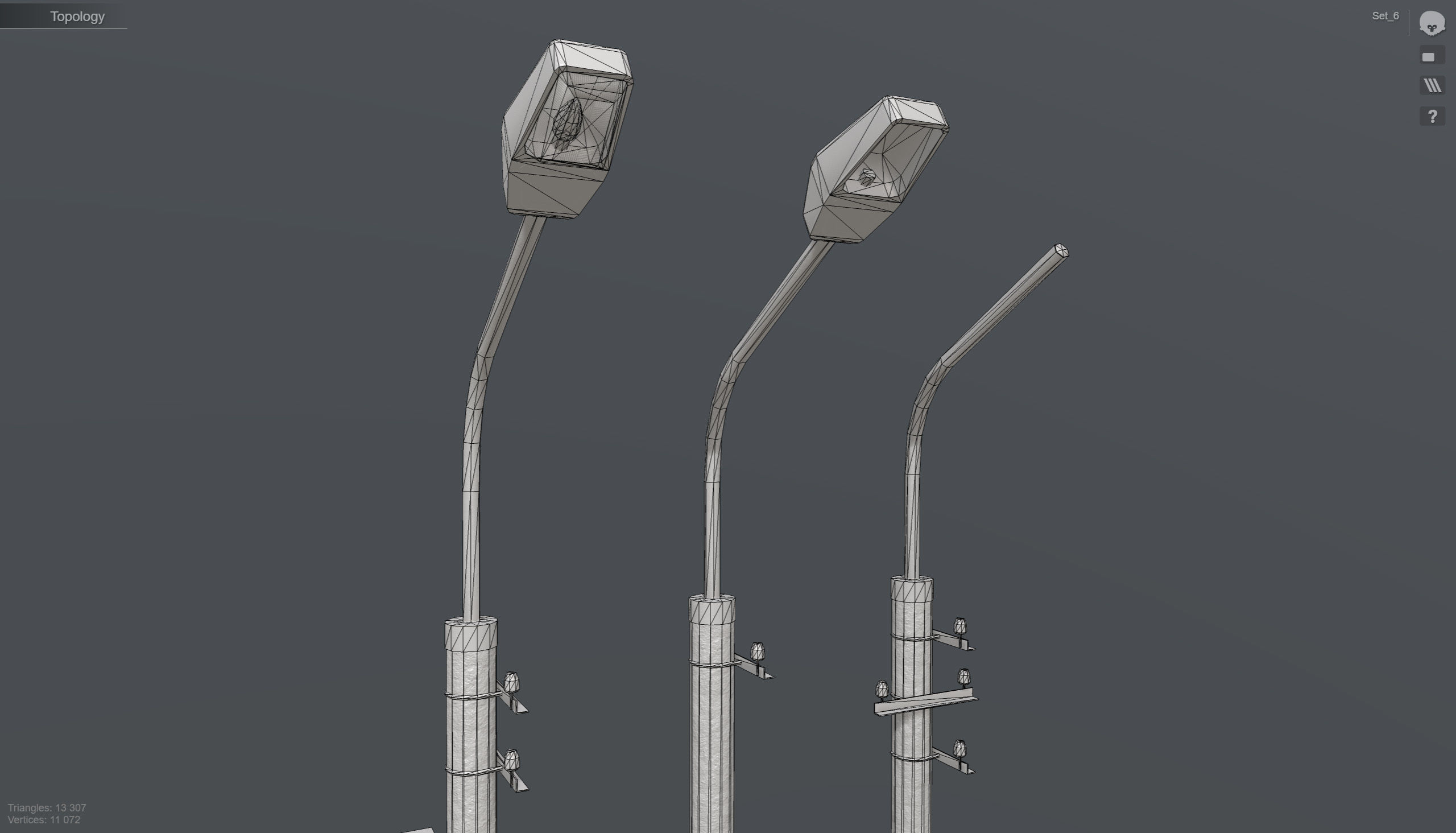 Set of low poly props Low-poly 3D model_25