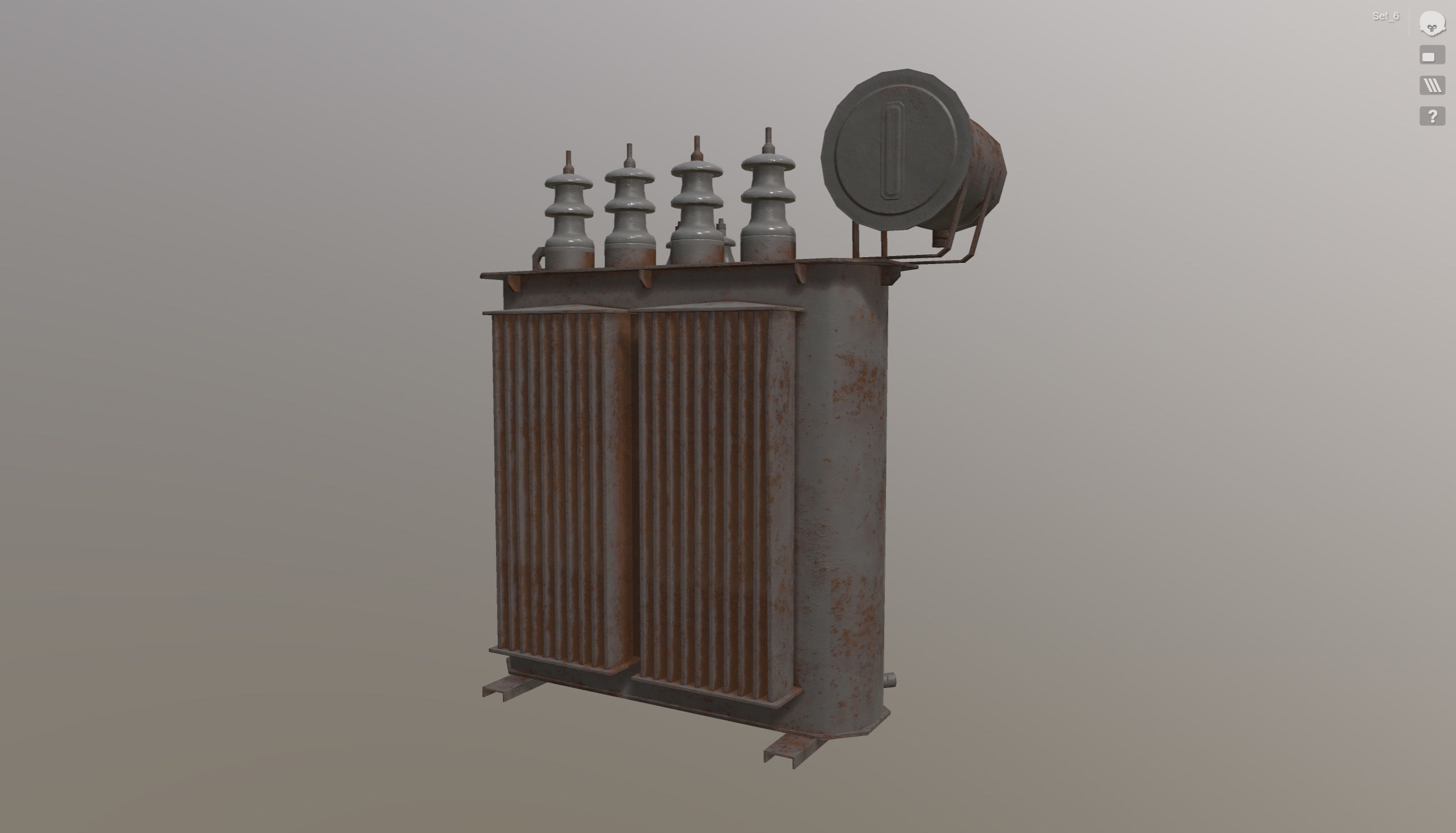 Set of low poly props Low-poly 3D model_26