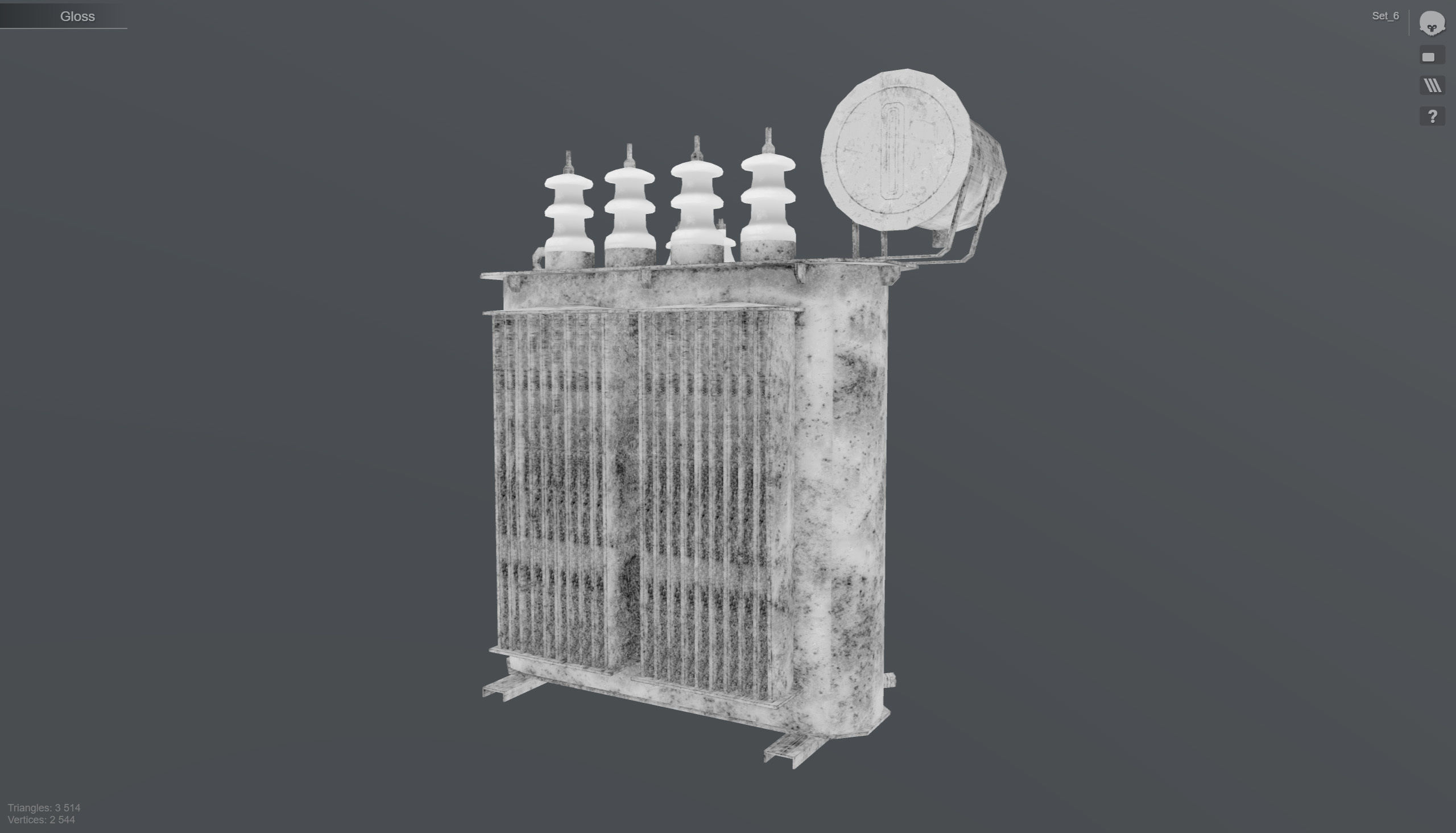 Set of low poly props Low-poly 3D model_29