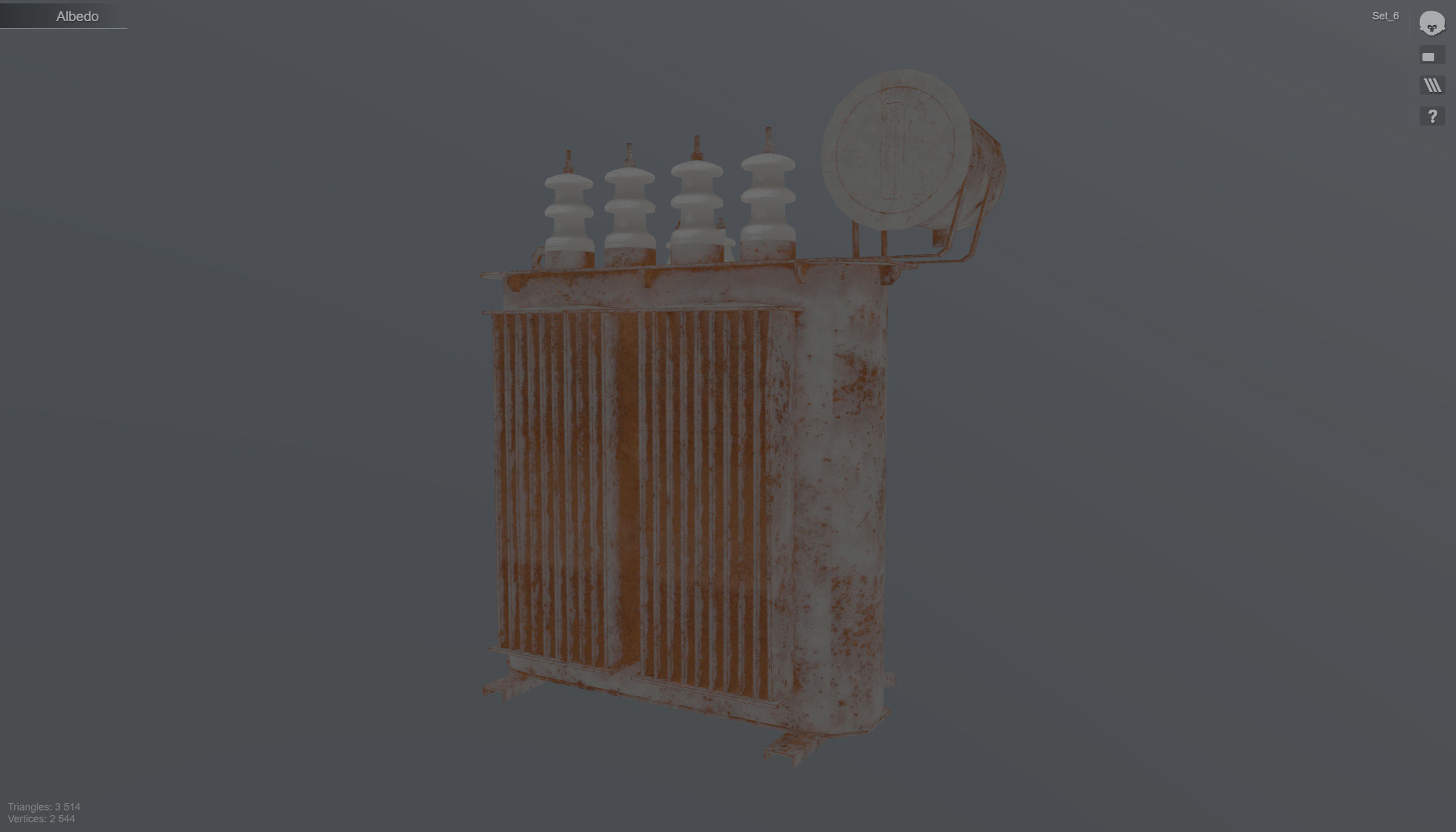 Set of low poly props Low-poly 3D model_28