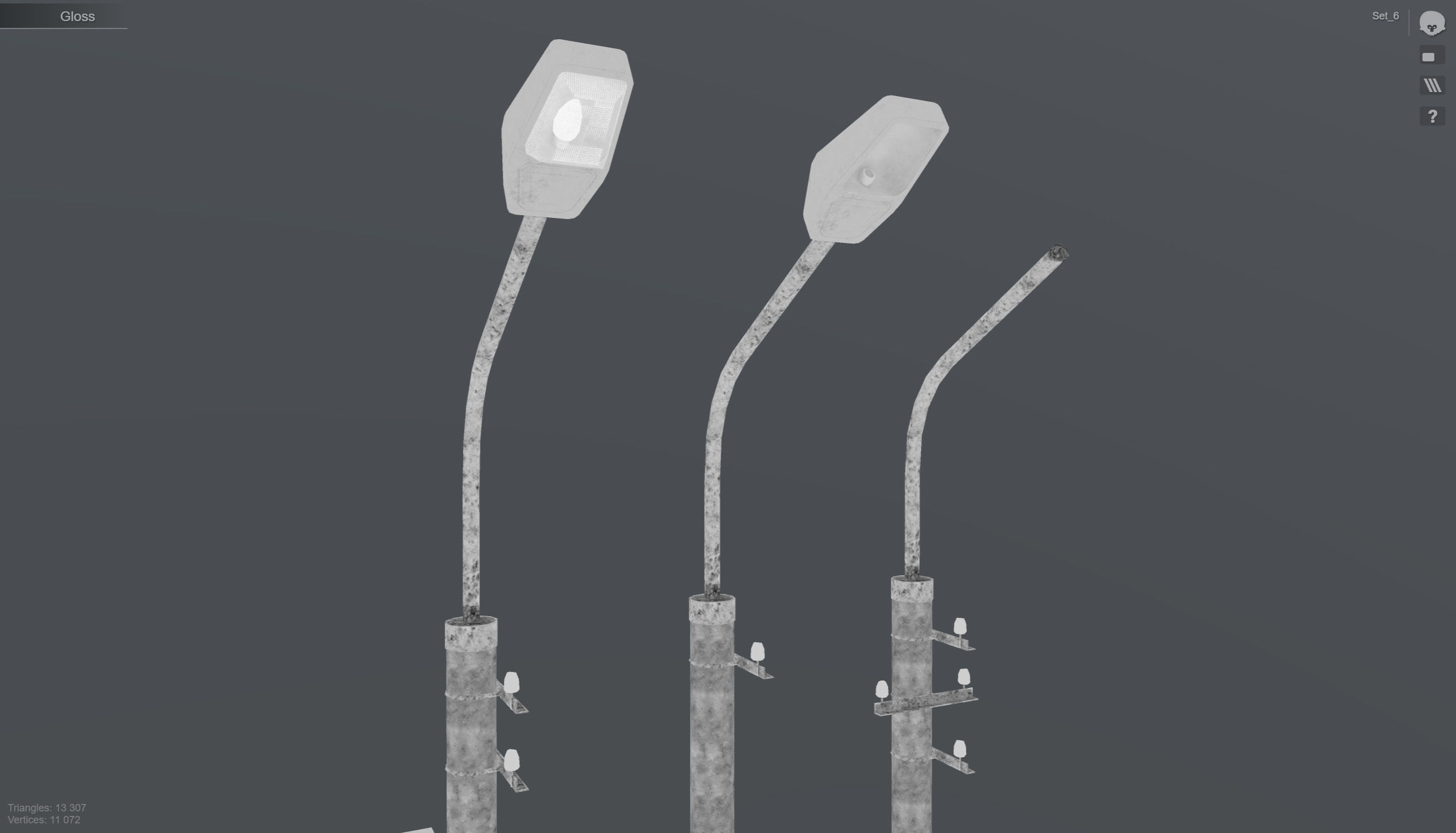 Set of low poly props Low-poly 3D model_24