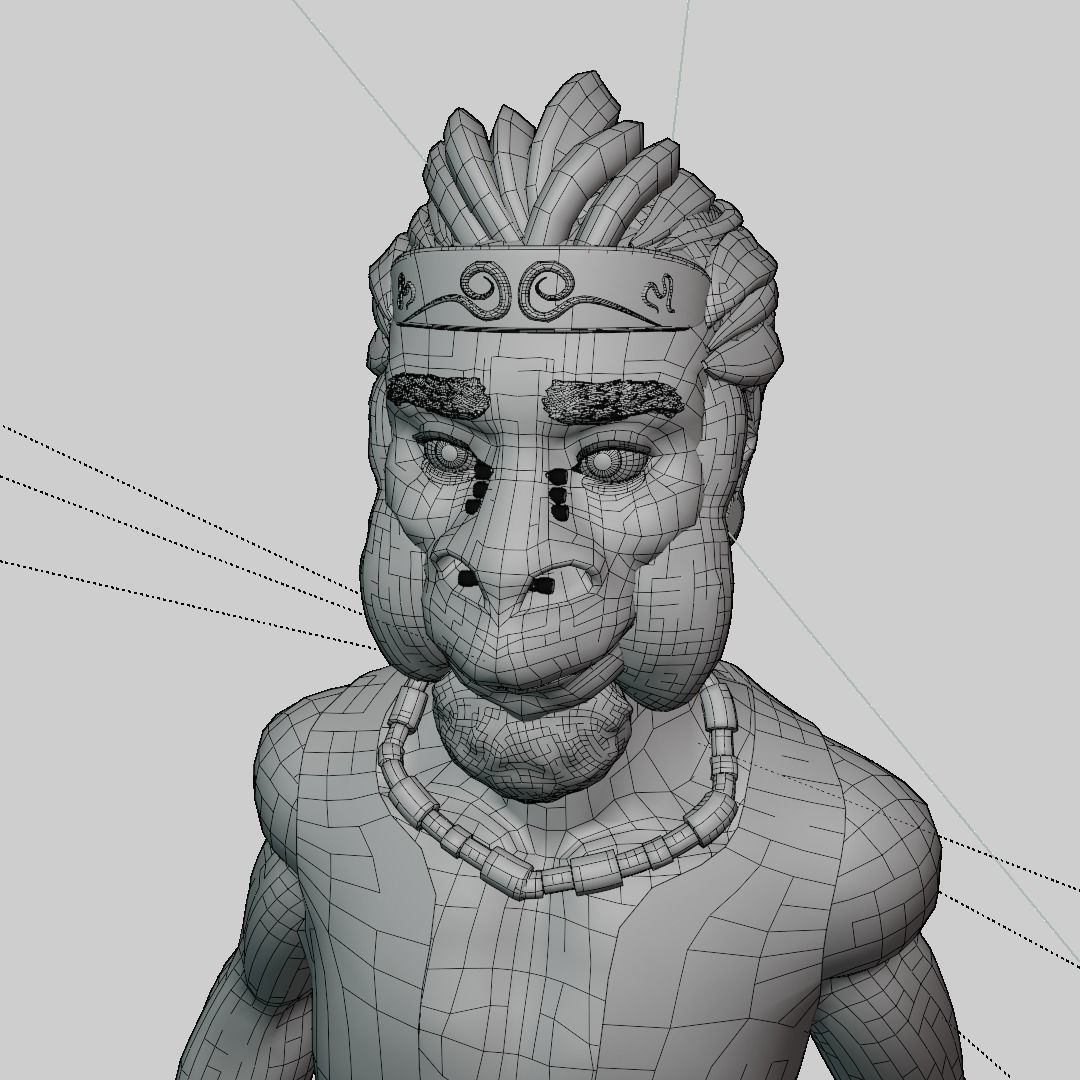 monkey king 3D model_2