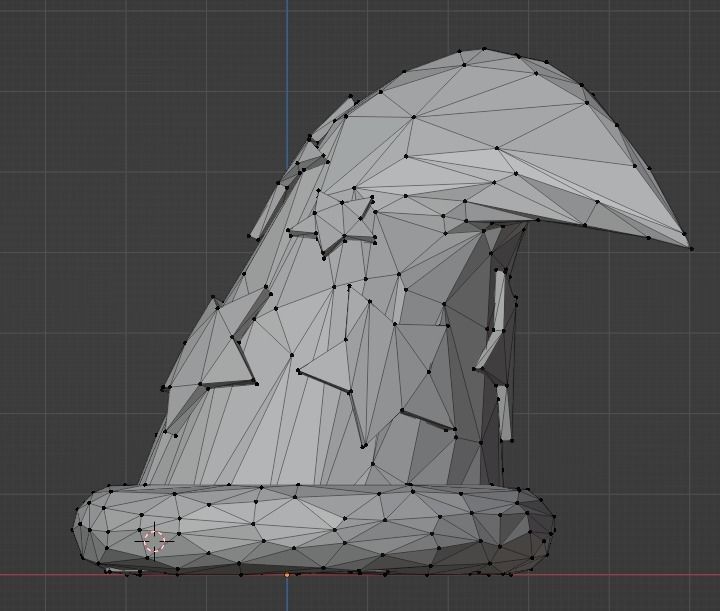 Wizard Hat Low-poly 3D model_5