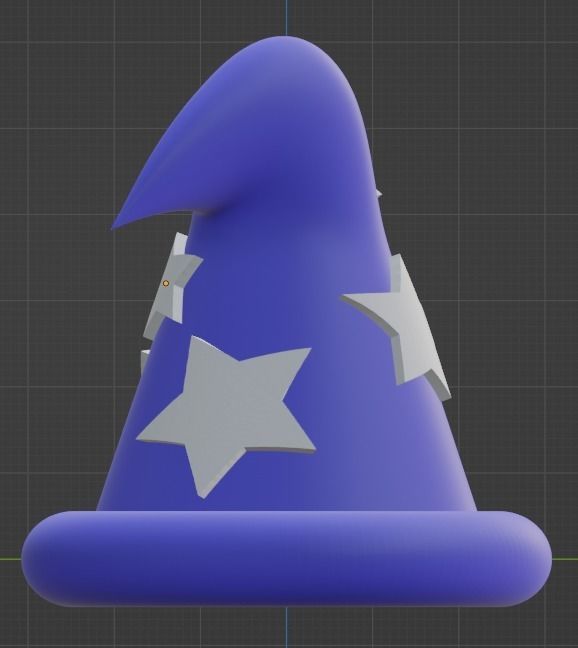 Wizard Hat Low-poly 3D model_16