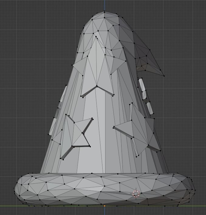 Wizard Hat Low-poly 3D model_15