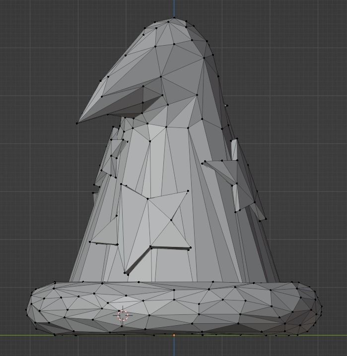 Wizard Hat Low-poly 3D model_17