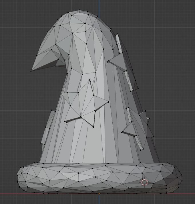 Wizard Hat Low-poly 3D model_13