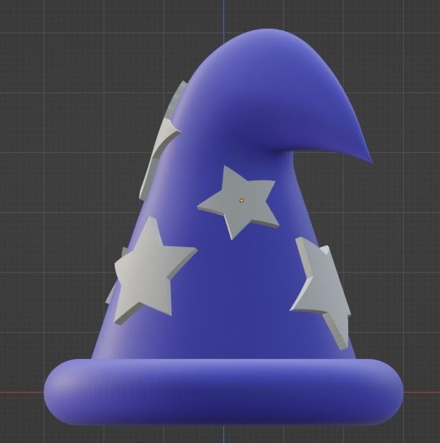 Wizard Hat Low-poly 3D model_18