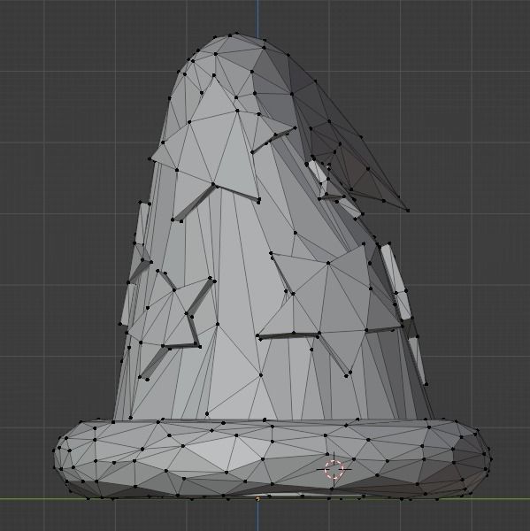 Wizard Hat Low-poly 3D model_3