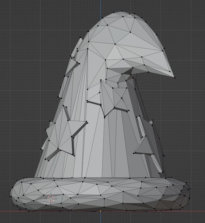 Wizard Hat Low-poly 3D model_19