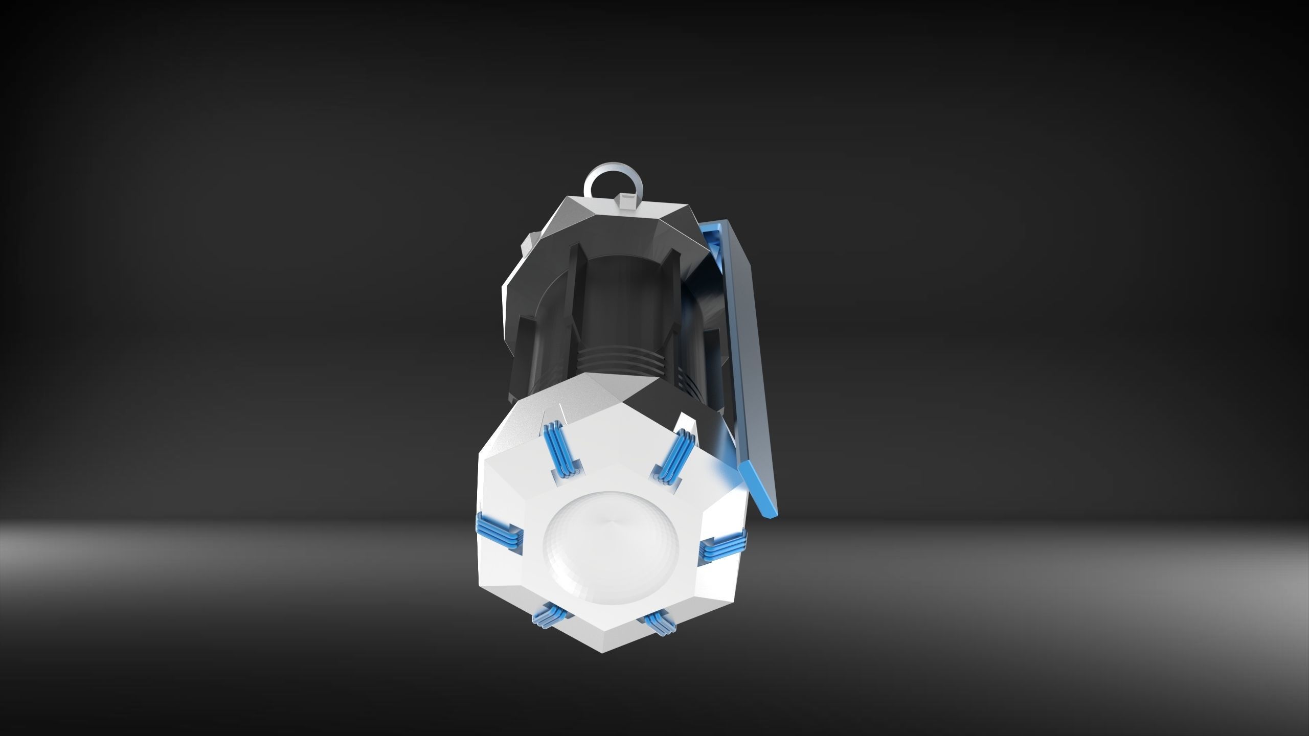 Sci-Fi Grenade as Stash Container 3D print model_7