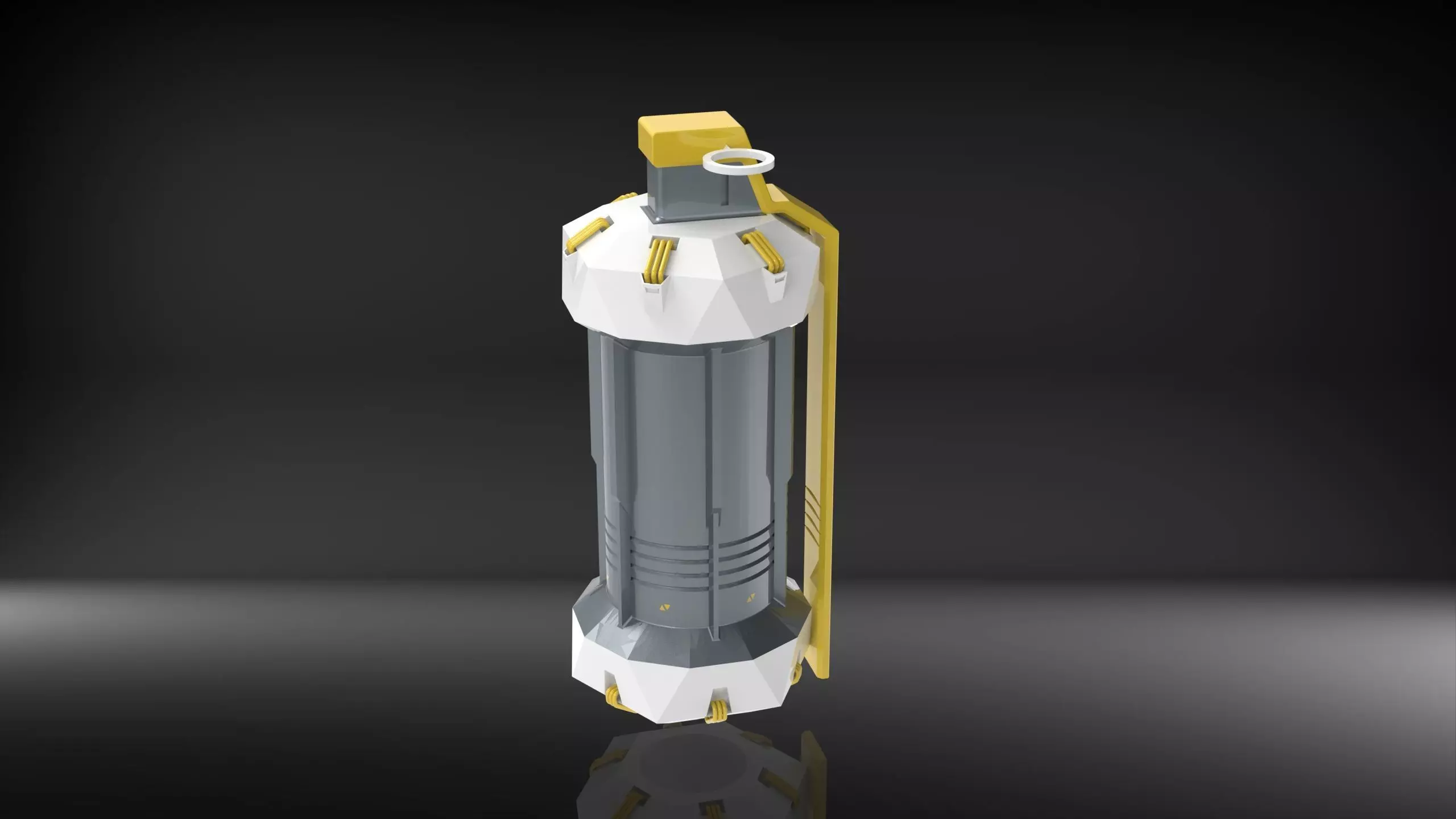 Sci-Fi Grenade as Stash Container 3D print model_0