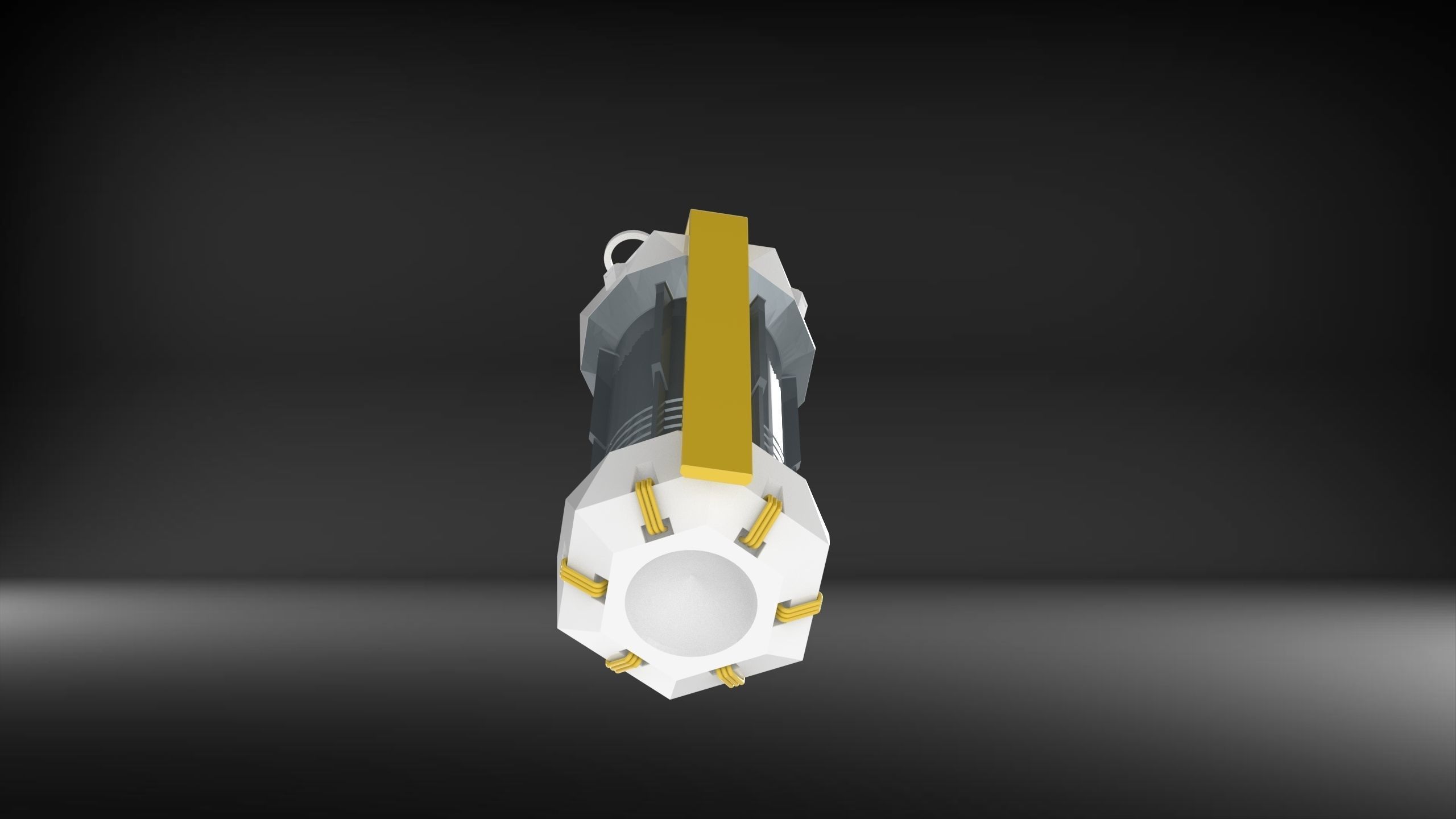 Sci-Fi Grenade as Stash Container 3D print model_3