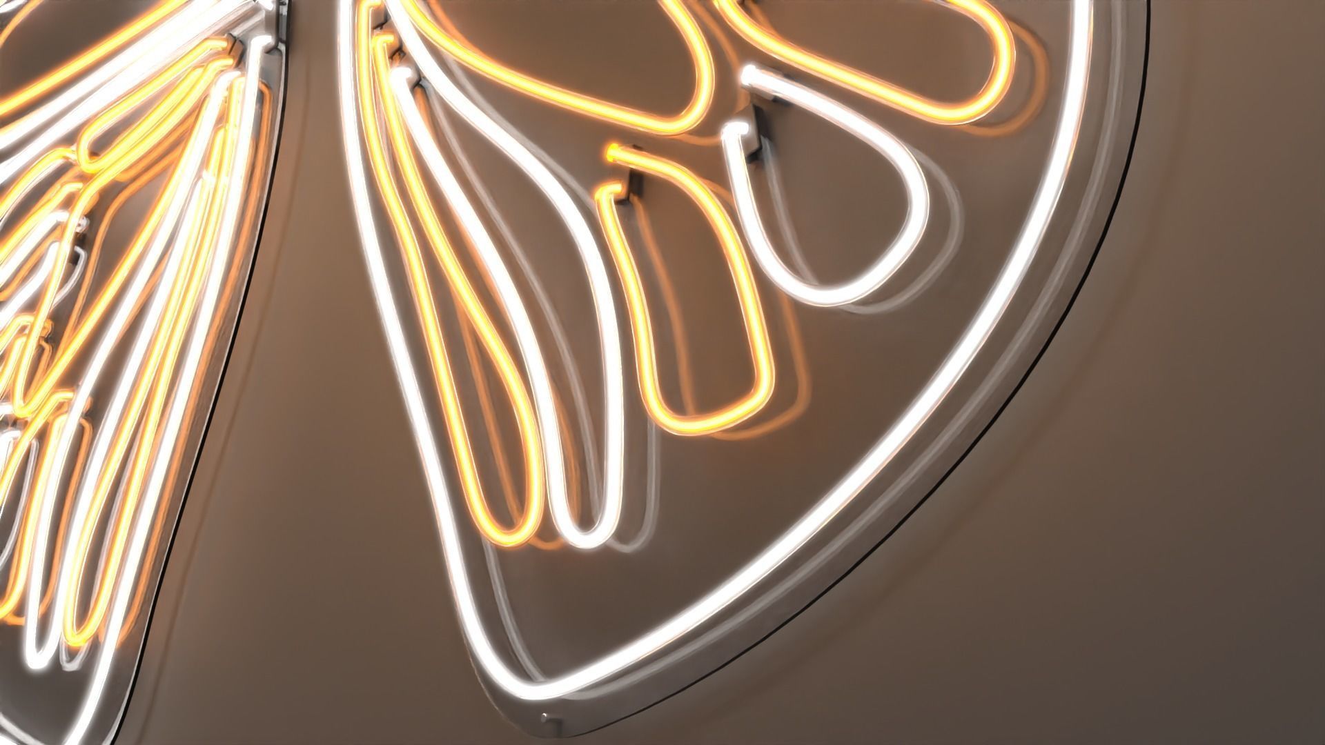 Butterfly Wings 1 - Neon Sign 3D model_3