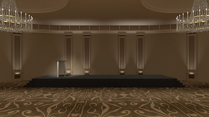 Round Ballroom 3D model