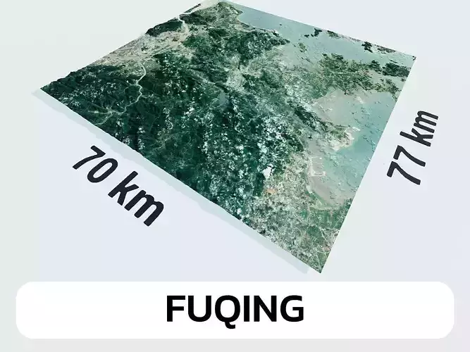 Fuqing China City Landscape 3D Model