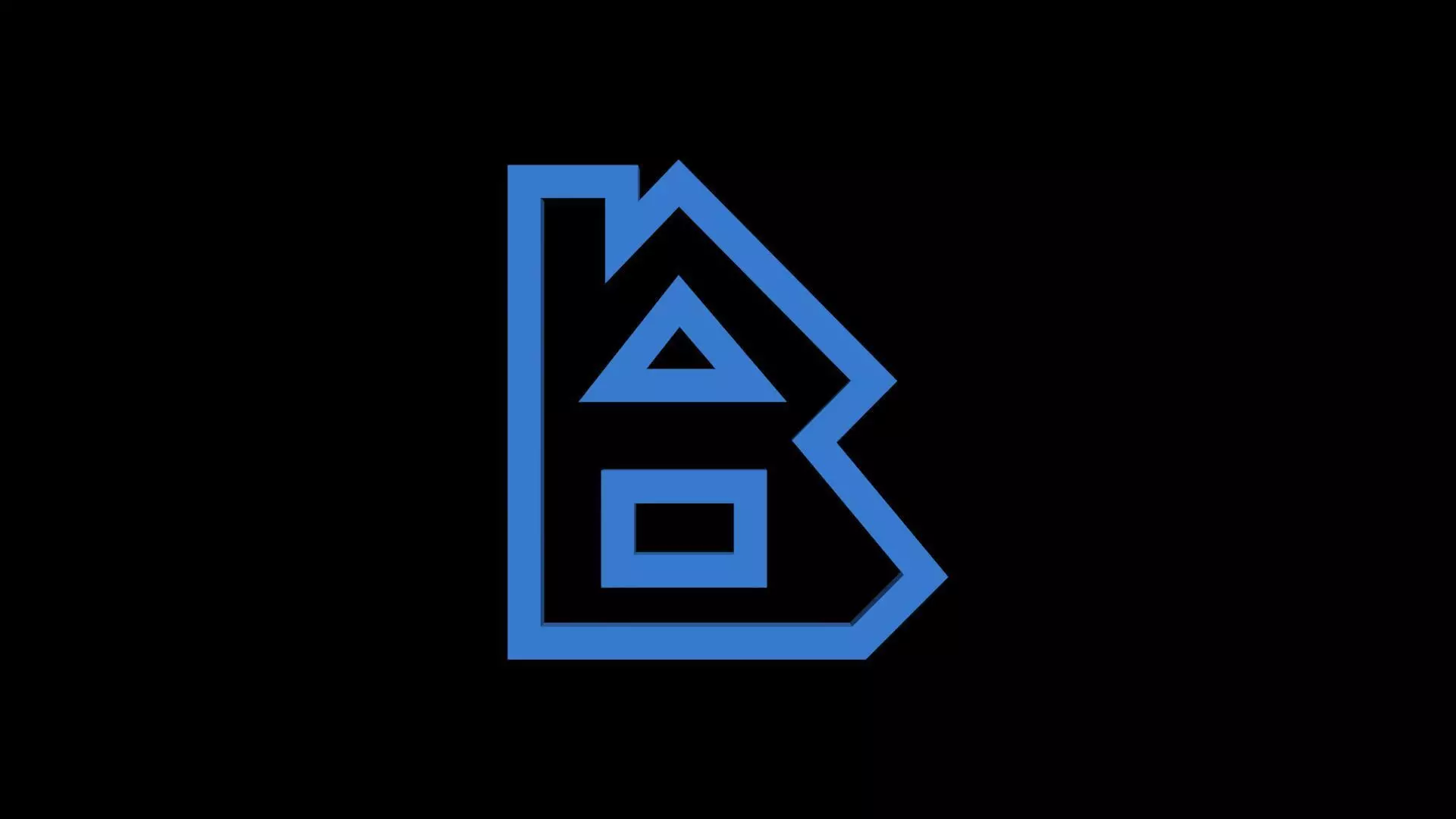 FONTIRON-002 B letter Free low-poly 3D model_0