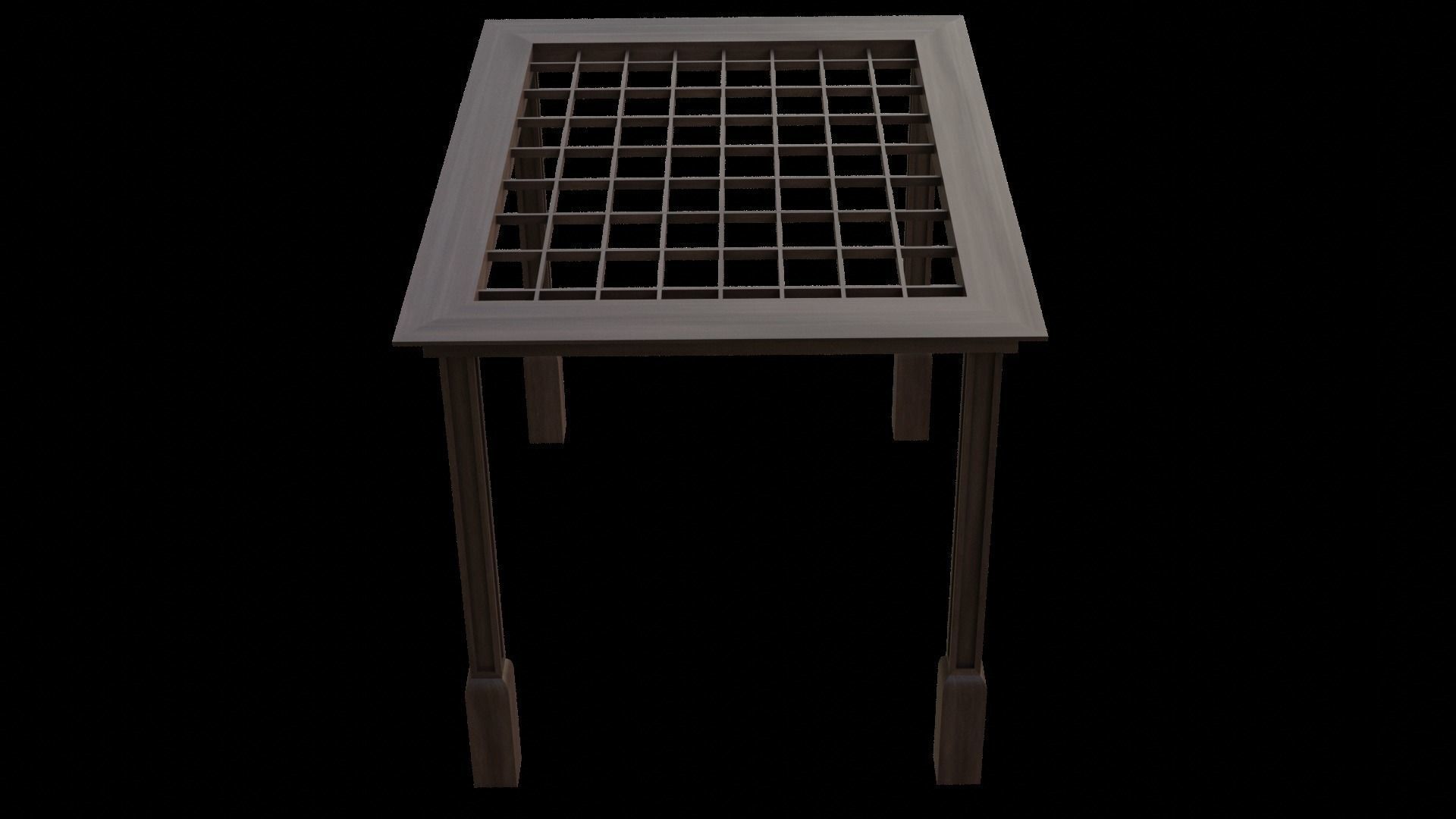 Simple Gazebo with many PBR presets Low-poly 3D model_27