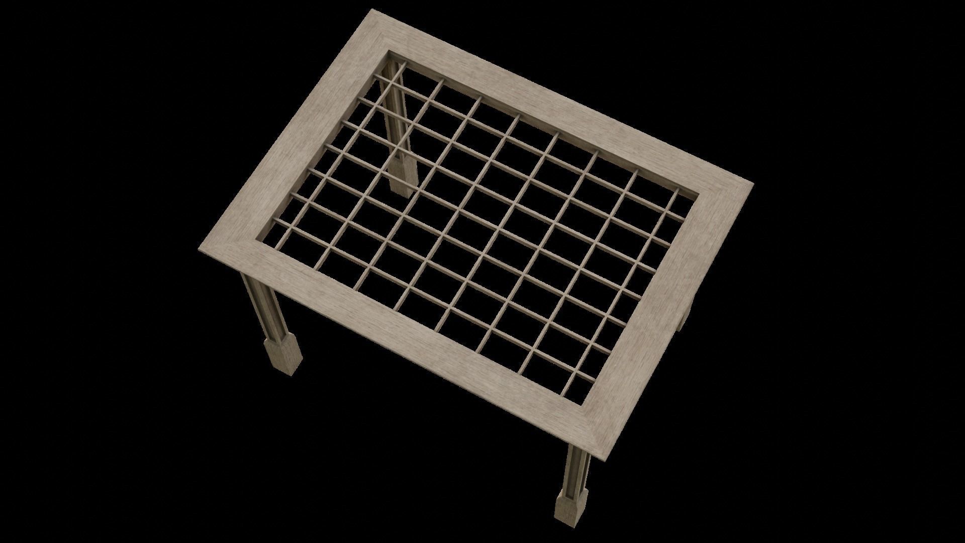 Simple Gazebo with many PBR presets Low-poly 3D model_21