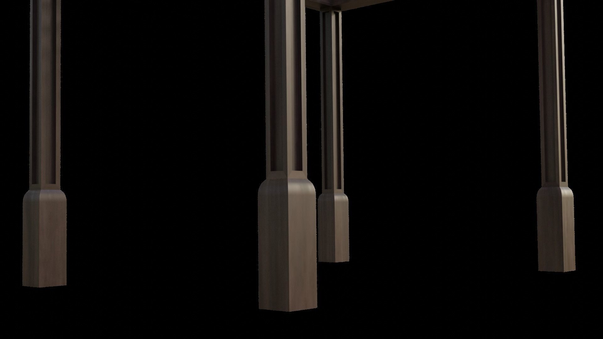 Simple Gazebo with many PBR presets Low-poly 3D model_32