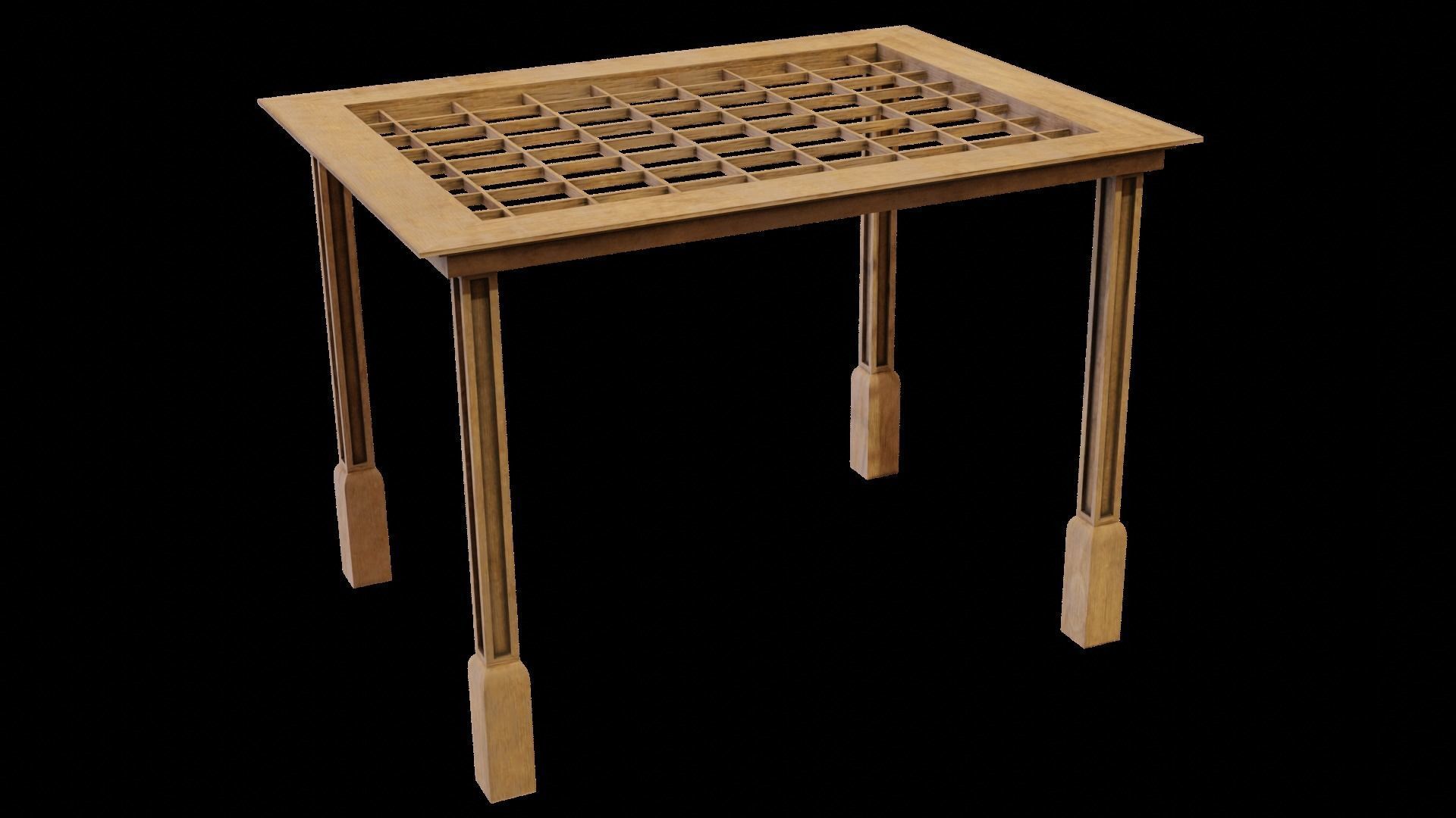 Simple Gazebo with many PBR presets Low-poly 3D model_17