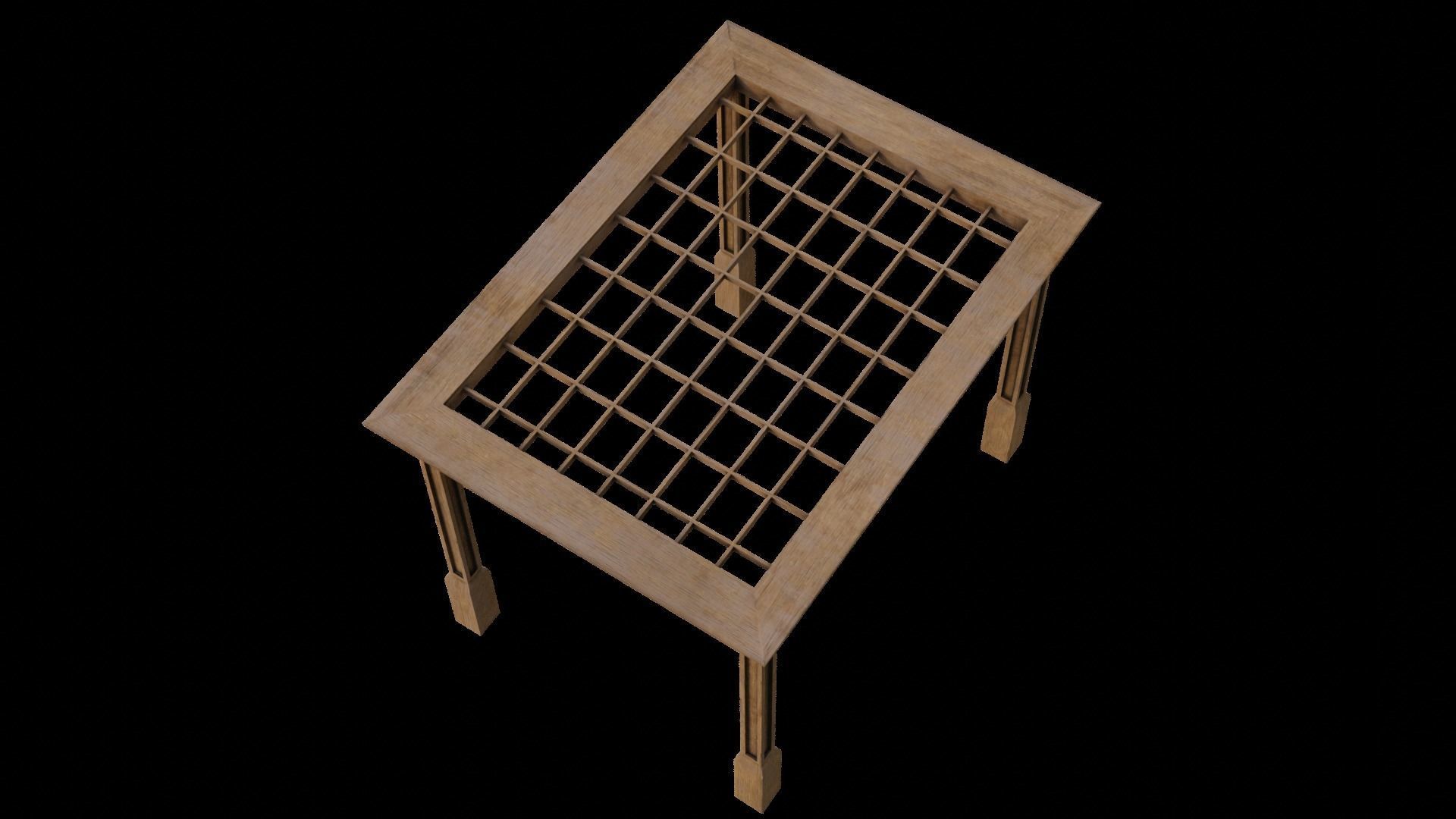 Simple Gazebo with many PBR presets Low-poly 3D model_28