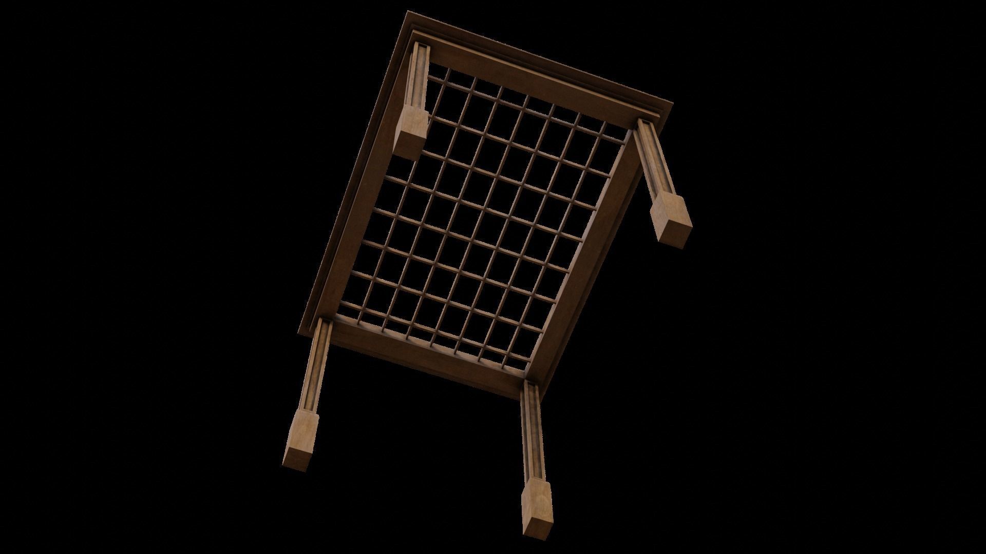 Simple Gazebo with many PBR presets Low-poly 3D model_30