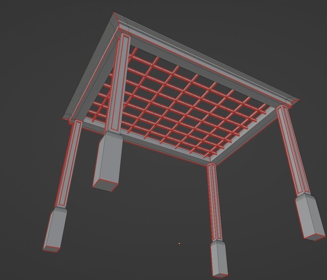 Simple Gazebo with many PBR presets Low-poly 3D model_35