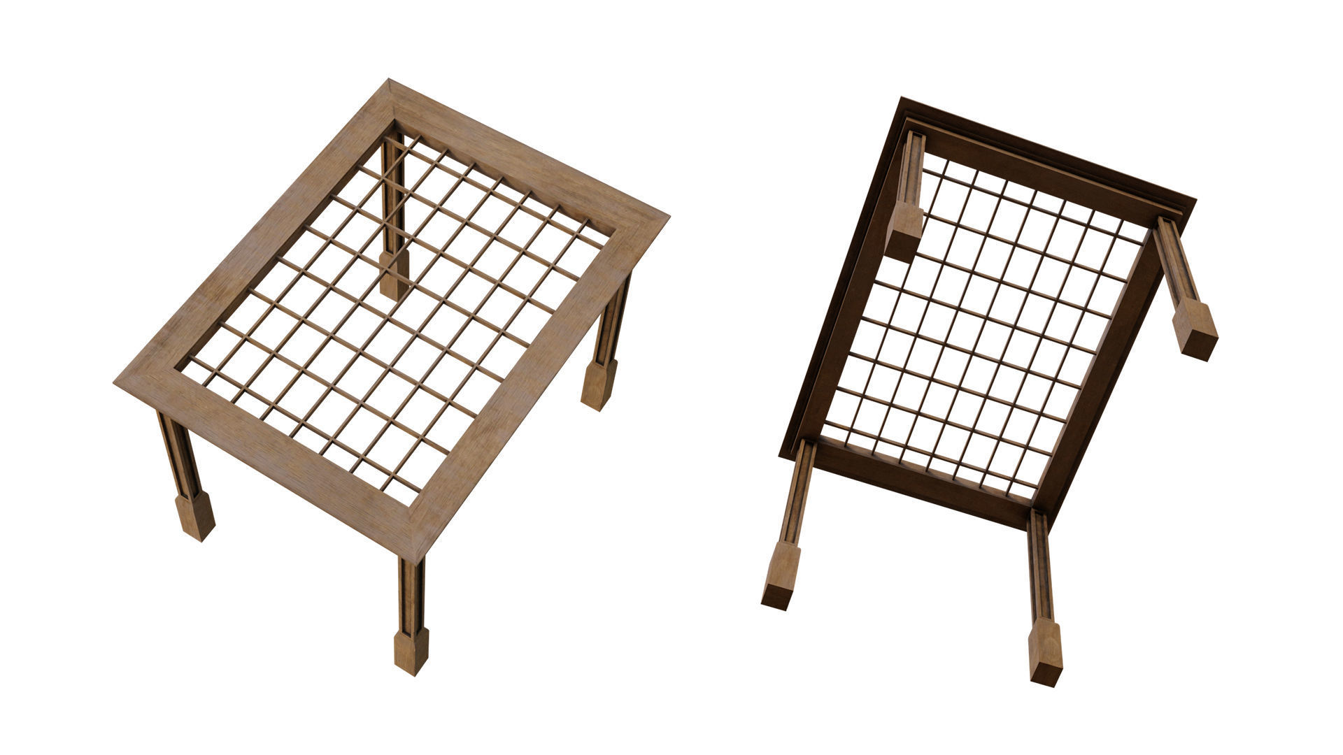 Simple Gazebo with many PBR presets Low-poly 3D model_6