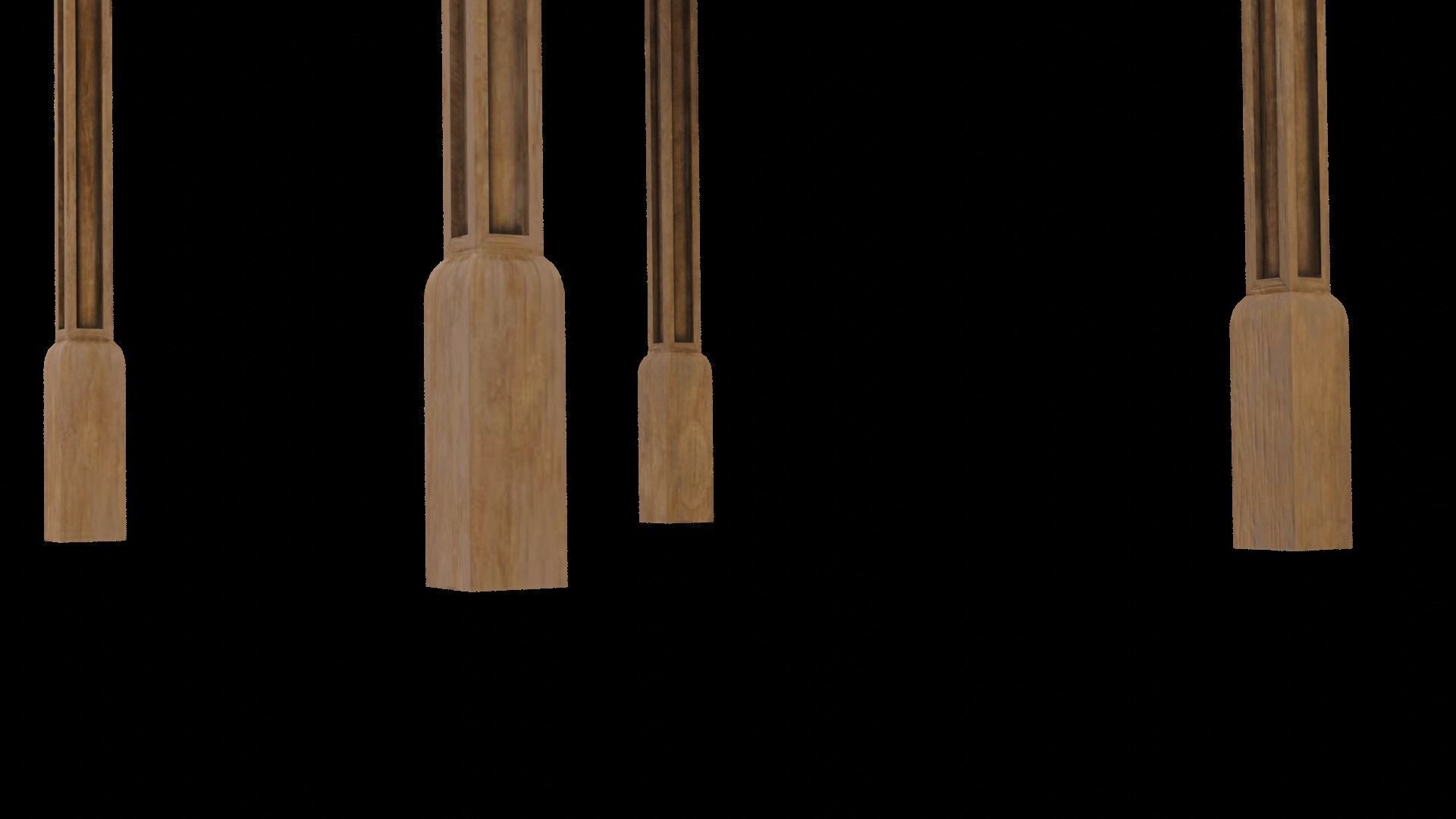 Simple Gazebo with many PBR presets Low-poly 3D model_15