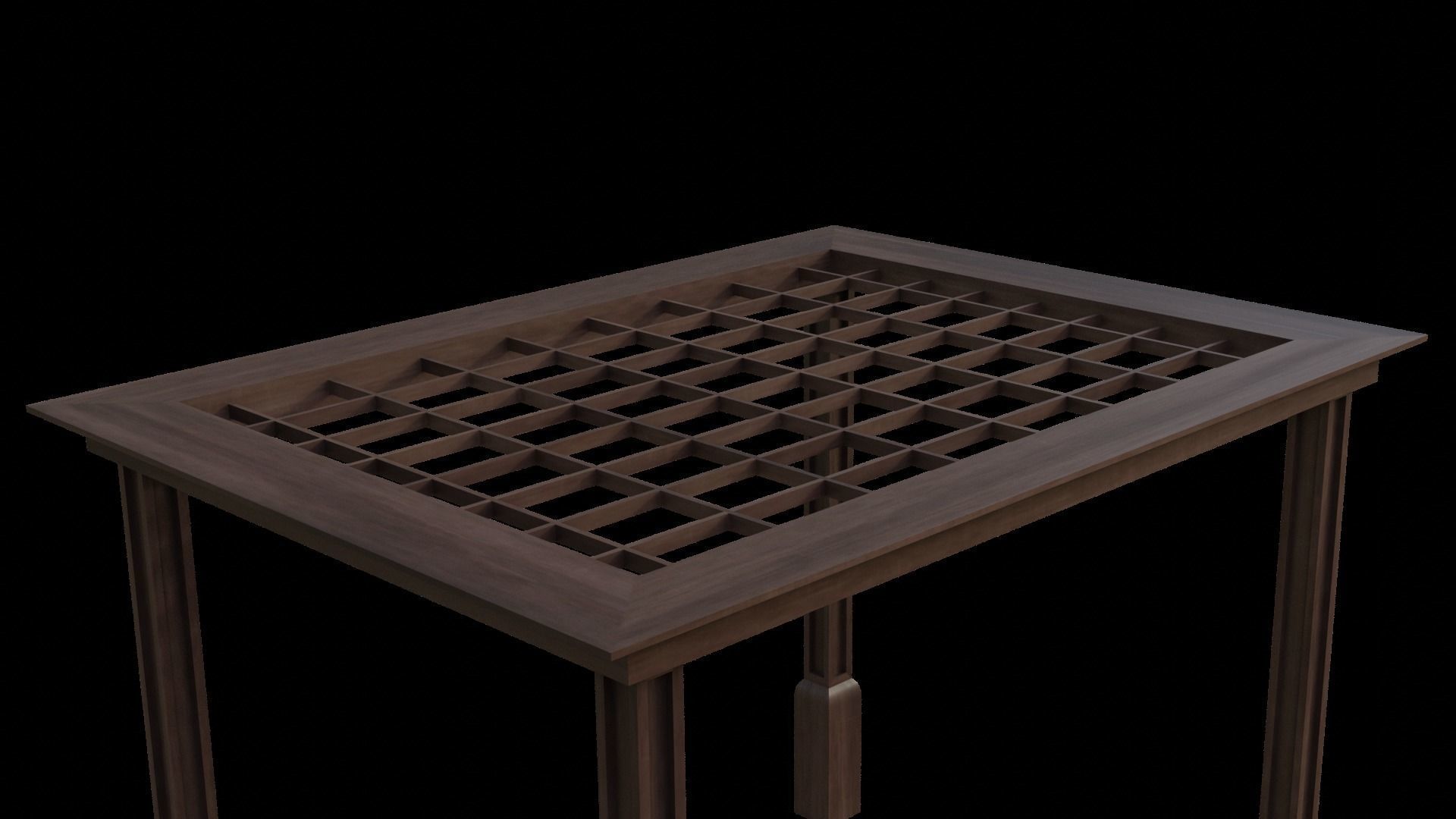 Simple Gazebo with many PBR presets Low-poly 3D model_29