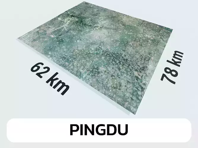 Pingdu China City Landscape 3D Model