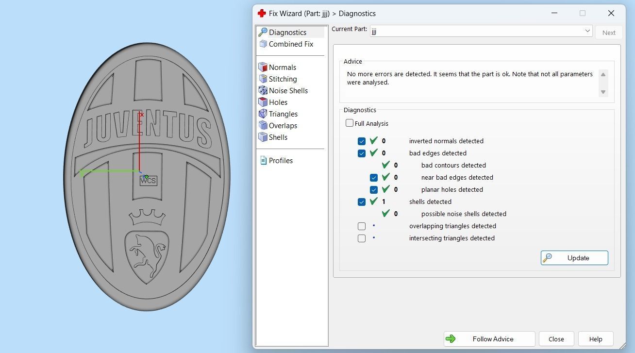 Juvetus old logo 3D print model_4