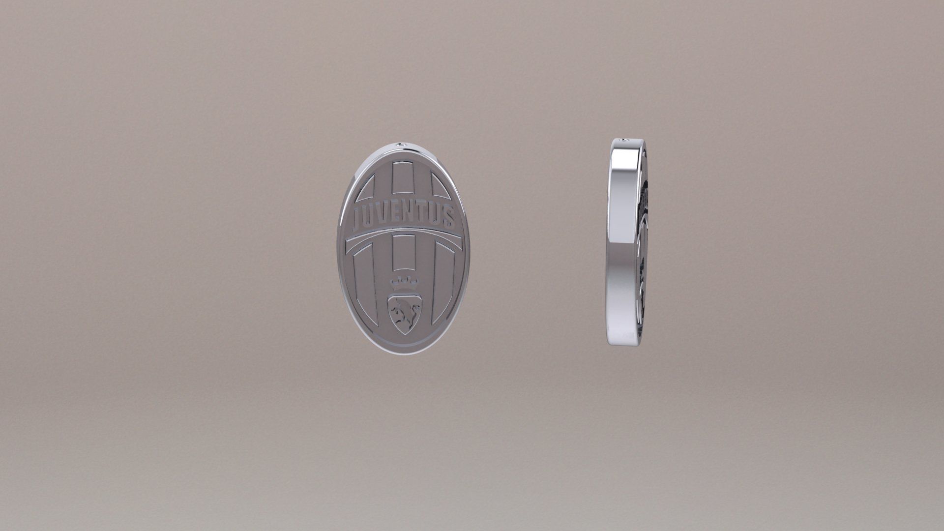 Juvetus old logo 3D print model_2