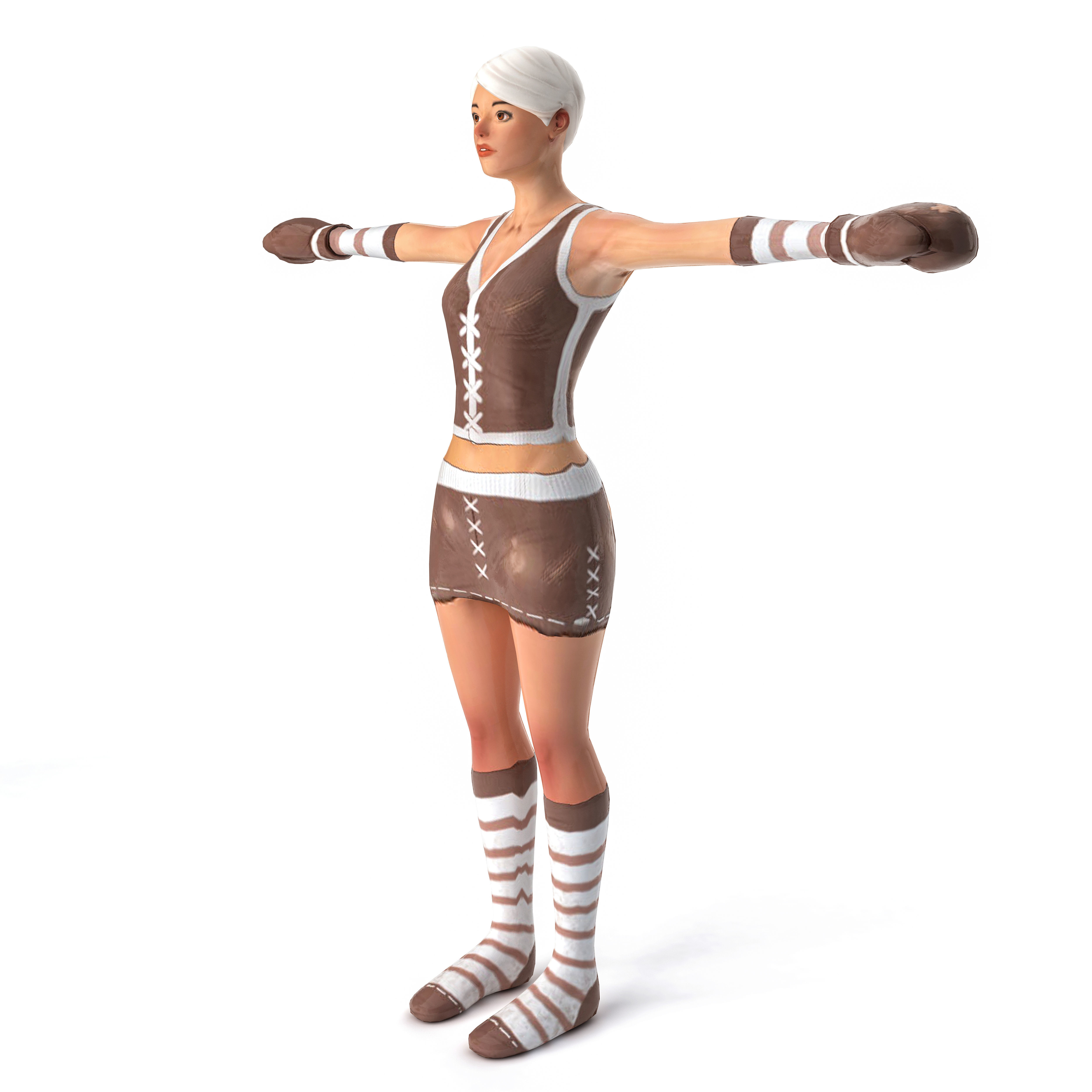 3D model Female Boxer VR / AR / low-poly | CGTrader