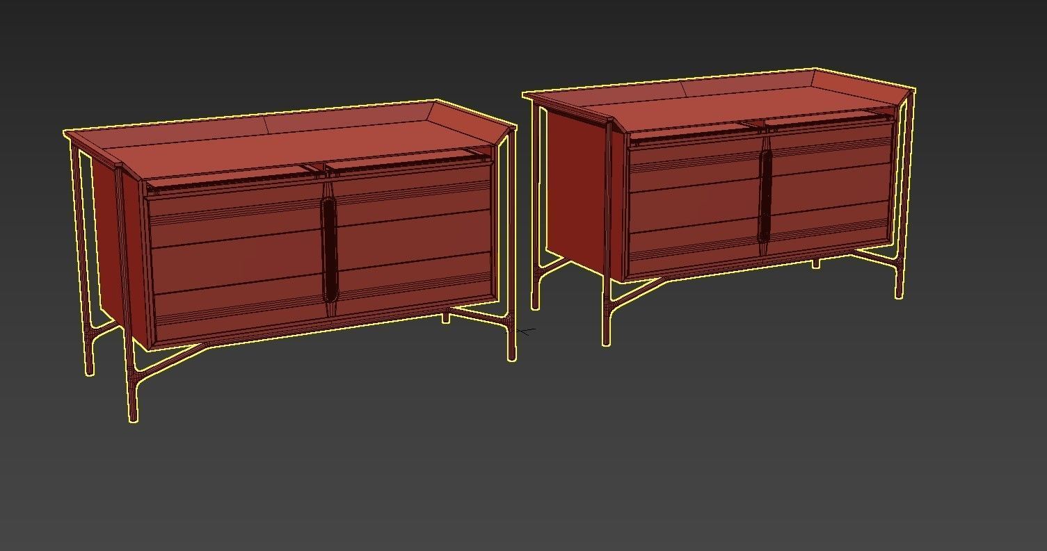 Vine chest of drawers 3D model_13