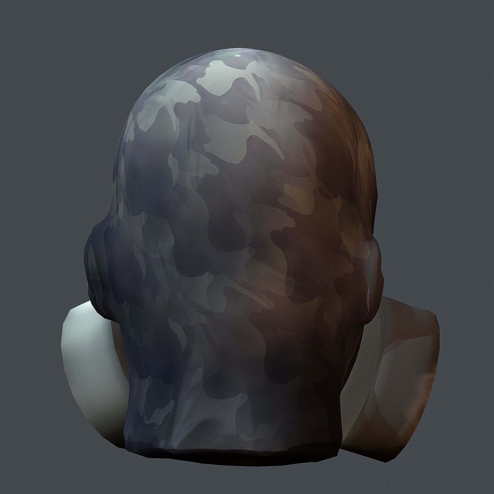 Helmet 3d model military combat Military Low-poly Low-poly 3D model_6