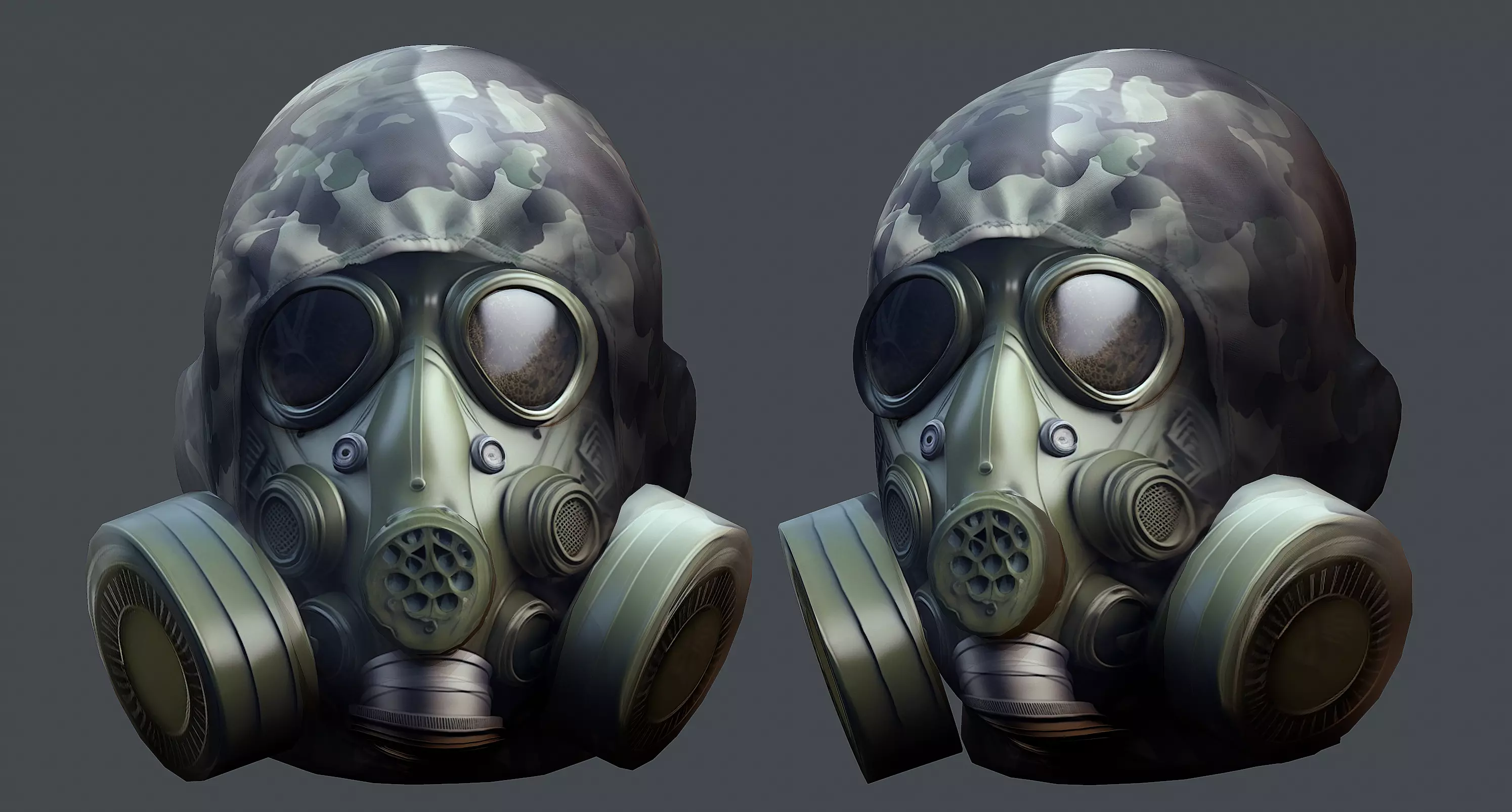 Helmet 3d model military combat Military Low-poly Low-poly 3D model_0